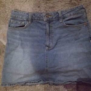 Blue jean mini shirt